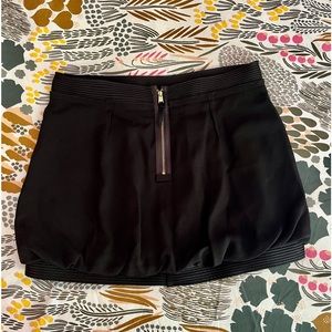 BCBGMAXAZARIA Black Tuxedo Style Bubble Mini Skirt Sz 6